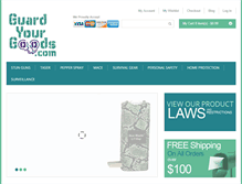 Tablet Screenshot of guardyourgoods.com